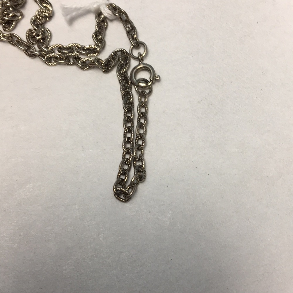 VINTAGE Silver Blue Necklace Pendant & Bracelet - Picture 6 of 7